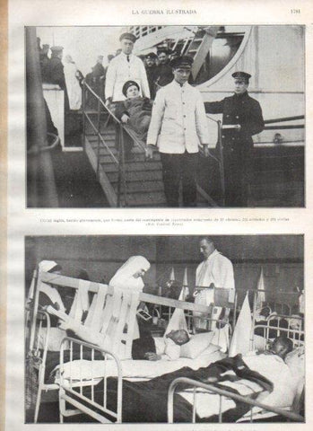 LAMINA V20695: La reina de Rumania en uno de sus hospitales