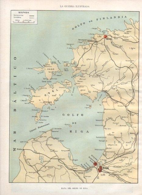 LAMINA V20611: Mapa del golfo de Riga