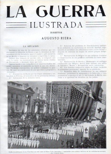 LAMINA V20644: Desfile enfermeras de la Cruz Roja en Nueva York