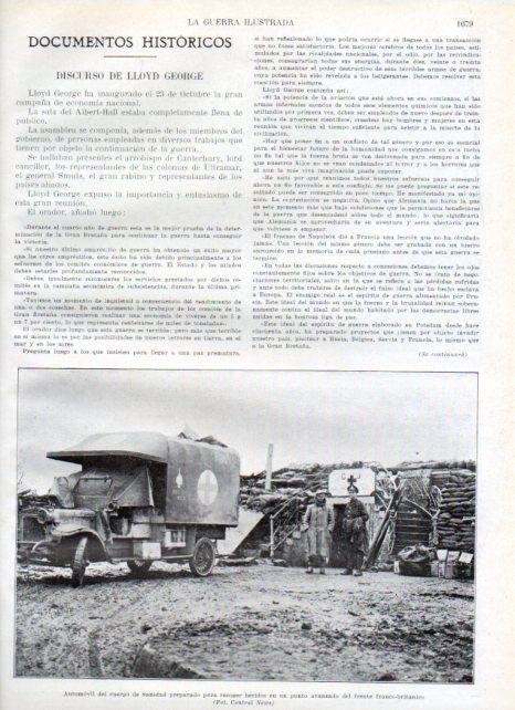 LAMINA V20635: Automovil de Sanidad en el frente franco-britanico