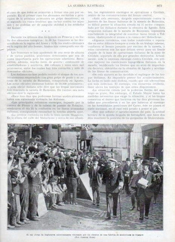 LAMINA V20631: El rey Jorge ovacionado en Glasgow por obreros fabrica de municion