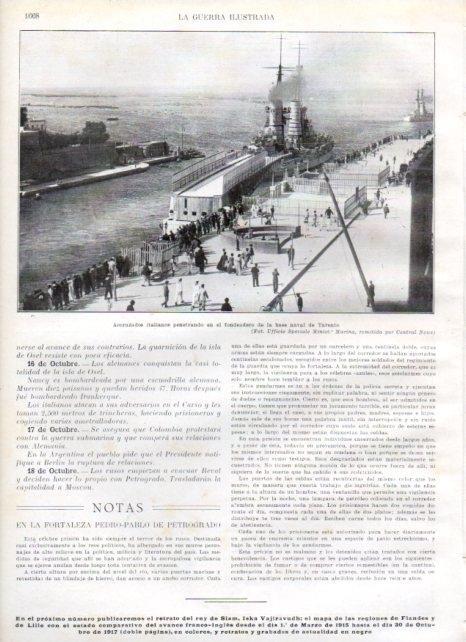 LAMINA V20628: Acorazados de Italia en base naval de Tarento