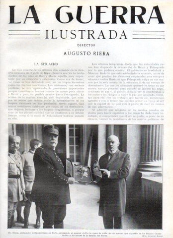 LAMINA V20623: Mr Sharp y general Joffre con la rama de roble