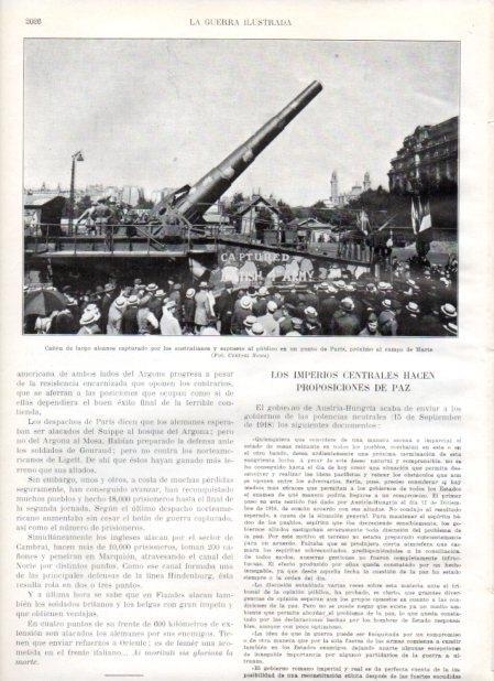 LAMINA V20832: Cañon capturado y expuesto en Paris