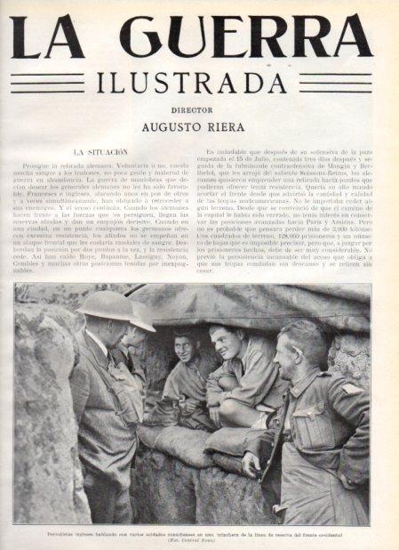 LAMINA V20814: Periodistas ingleses hablando con soldados canadienses