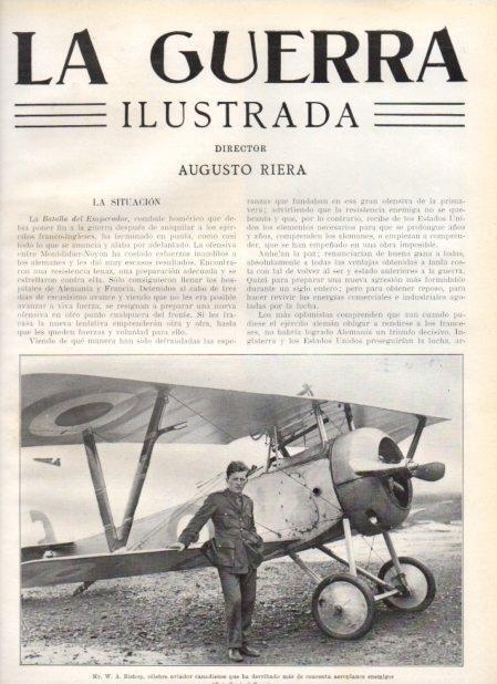 LAMINA V20772: W. A. Bishop aviador de Canada