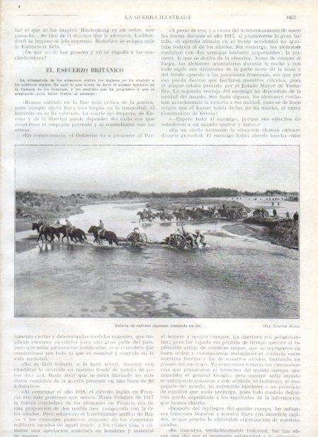 LAMINA V20739: Bateria de cañones japoneses cruzando un rio