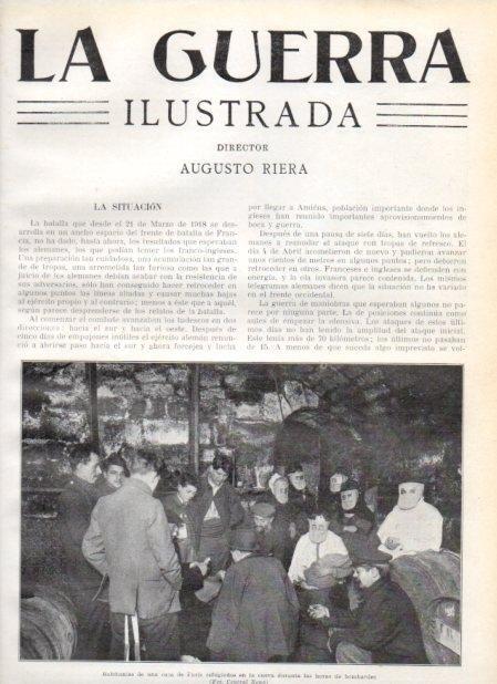 LAMINA V20728: Parisinos refugiados en una cueva durnte los bombardeos