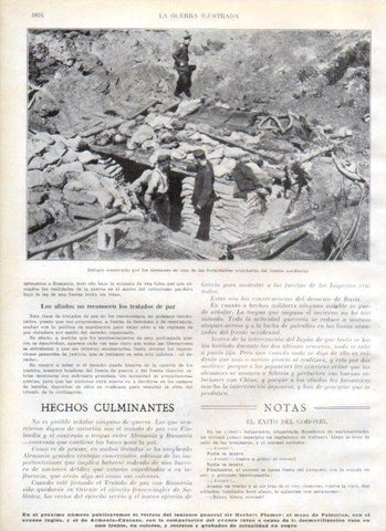 LAMINA V20719: Refugio aleman en las trincheras del frente occidental