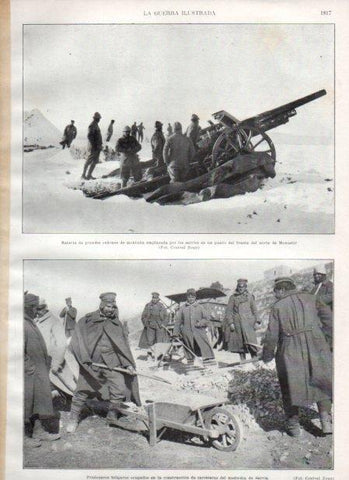 LAMINA V20716: Bateria de cañones del frente norte de Monastir