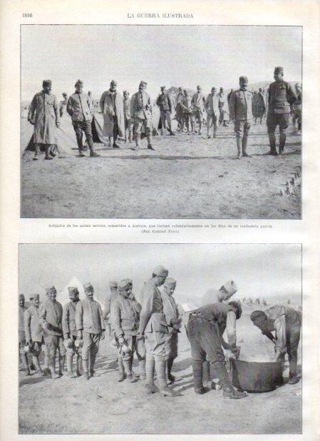 LAMINA V20715: Soldados austro-hungaros en campamento de Macedonia
