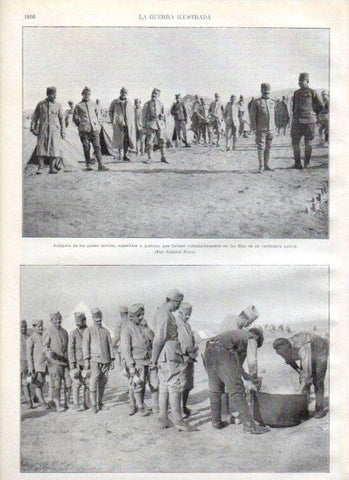 LAMINA V20715: Soldados austro-hungaros en campamento de Macedonia