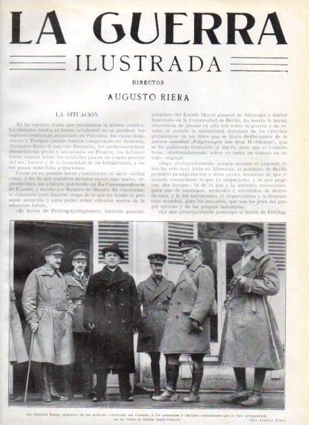 LAMINA V20714: Sir Edward Kemp junto a generales canadienses