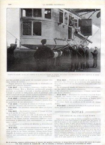 LAMINA V20740: Gondola de dirigible en la plaza de Trafalgar en Londres