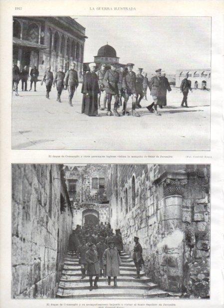 LAMINA V20766: Duque de Connaught en el Santo Sepulcro de Jerusalen