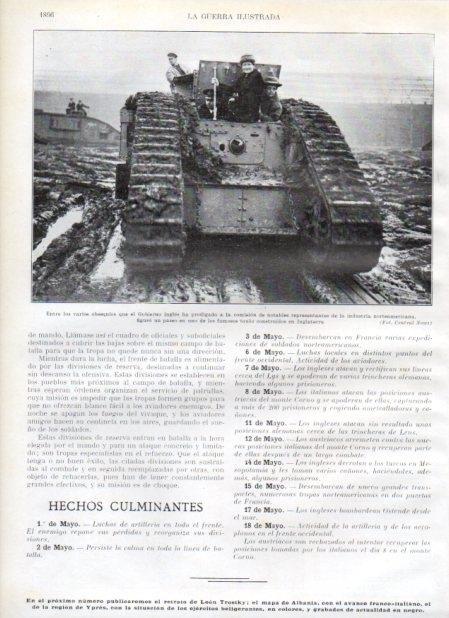 LAMINA V20756: Tank construido en Inglaterra