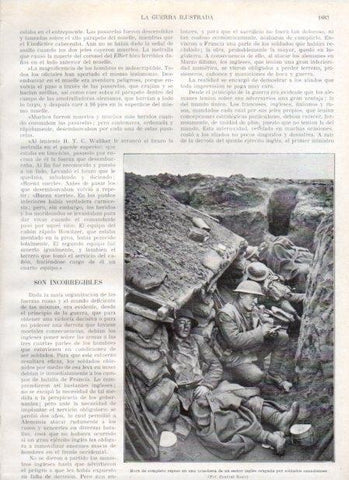 LAMINA V20749: Soldados canadienses descansando en trinchera
