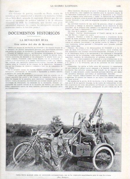LAMINA V21085: Cañon Servis sobre autotriciclo norteamericano