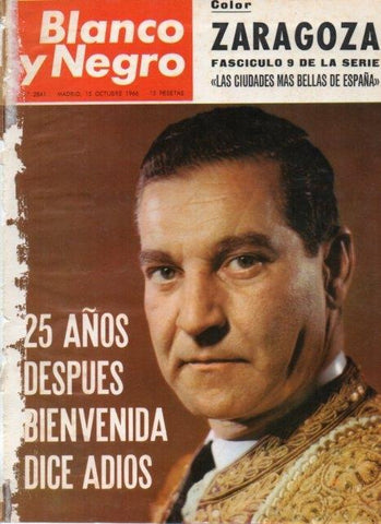 LAMINA V21086: Portada revista Blanco y Negro de 15 de octubre de 1966