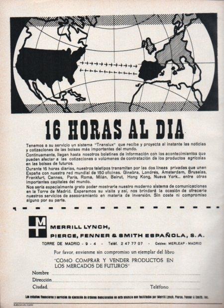 LAMINA V21478: Publicidad 16 horas al dia de Merrill Lynch