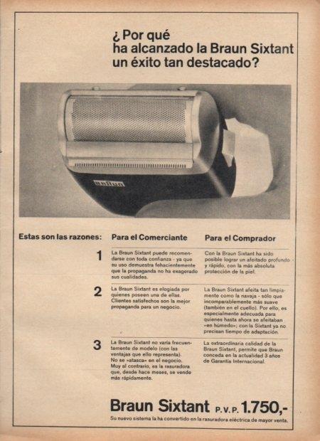 LAMINA V21488: Publicidad Braun Sixtant 