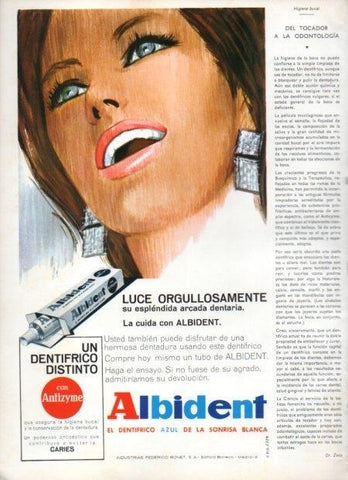 LAMINA V21466: Publicidad dentifrico Albident