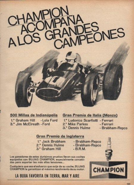 LAMINA V21511: Publicidad bujias Champion