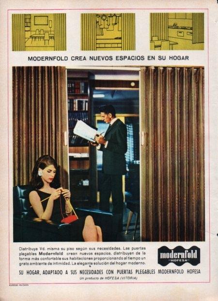 LAMINA V21503: Publicidad Modernfold puertas plegables