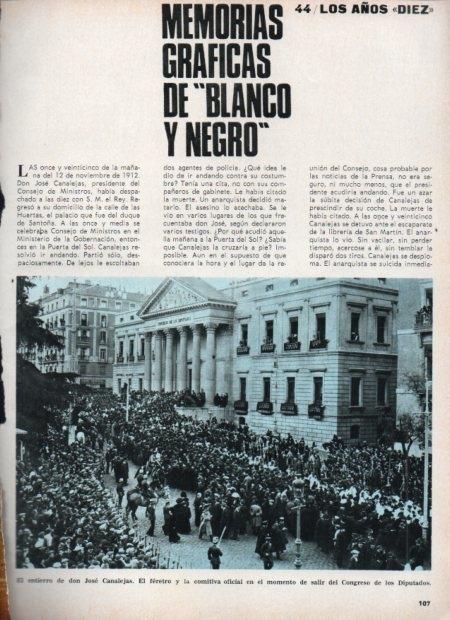 LAMINA V21454: Comitiva del funeral de Jose Canalejas saliendo del Congreso de Diputados
