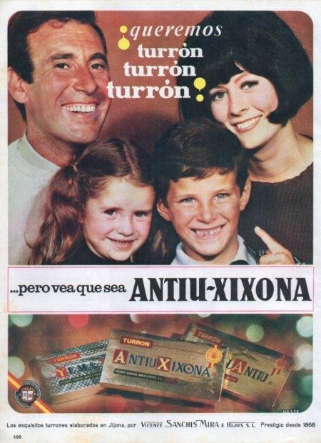 LAMINA V21409: Publicidad turron Antiu-Xixona