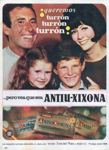 LAMINA V21409: Publicidad turron Antiu-Xixona