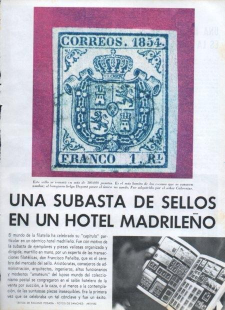 LAMINA V21410: Sello de correos de 1854