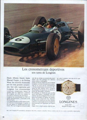LAMINA V21389: Publicidad reloj Flagship de Longines