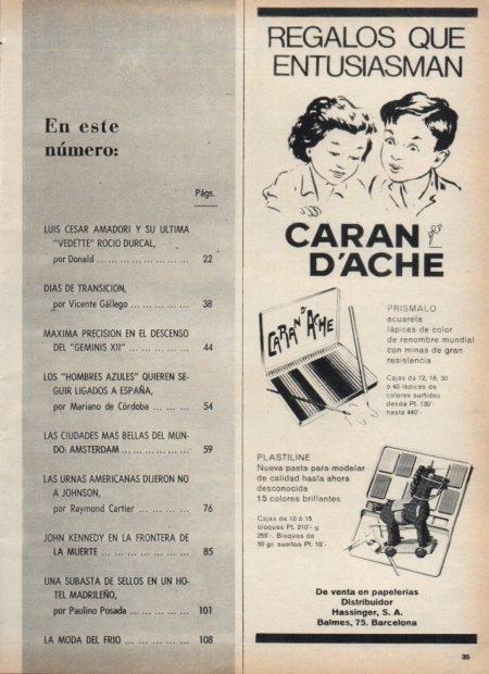LAMINA V21392: Publicidad Caran D'Ache