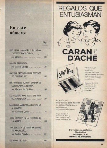 LAMINA V21392: Publicidad Caran D'Ache