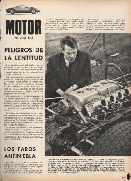 LAMINA V21449: Keith Cosworth constructor de motores