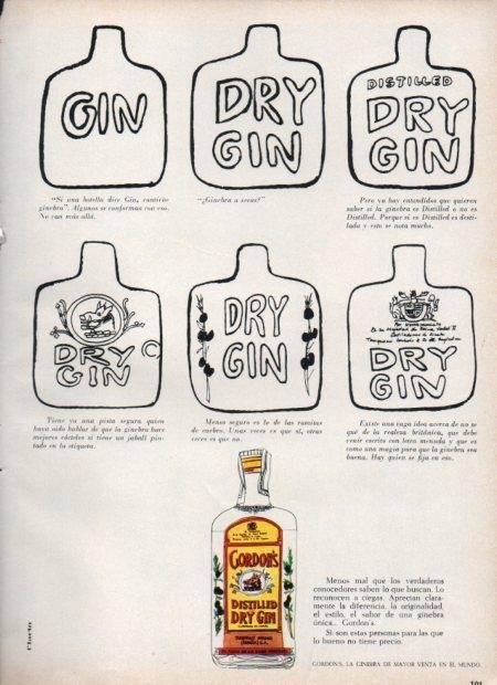 LAMINA V21451: Publicidad Gordon's dry gin