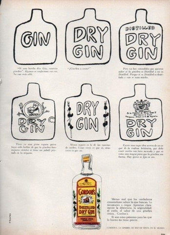 LAMINA V21451: Publicidad Gordon's dry gin