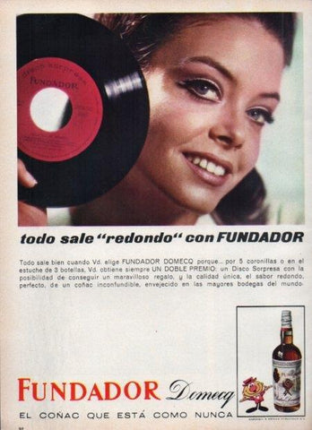 LAMINA V21434: Publicidad Fundador Domeq coñac