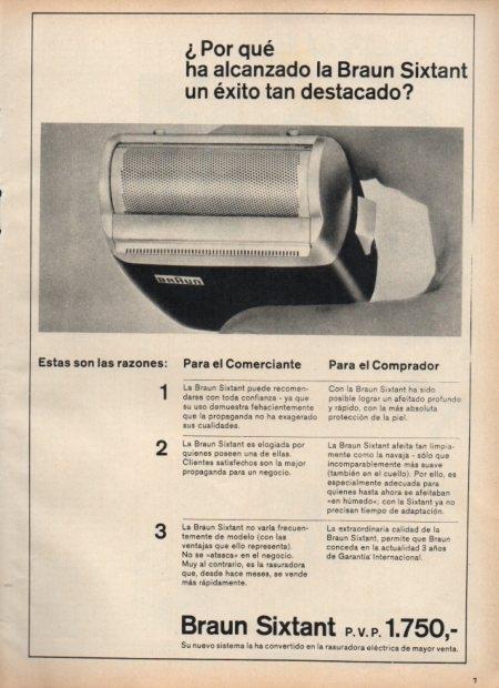 LAMINA V21425: Publicidad Braun Sixtant