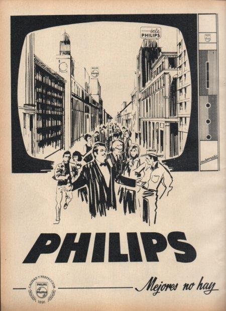 LAMINA V21429: Publicidad Philips televisor