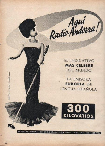 LAMINA V21625: Publicidad radio Andorra