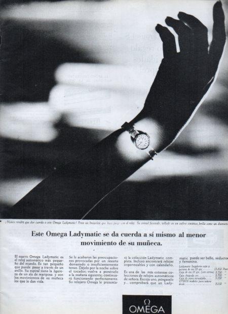 LAMINA V21630: Publicidad Ladymatic de Omega