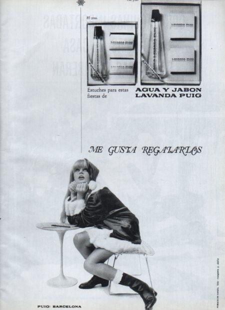 LAMINA V21631: Publicidad agua y jabon Lavanda Puig