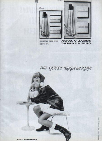 LAMINA V21631: Publicidad agua y jabon Lavanda Puig