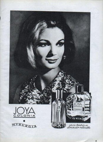 LAMINA V21629: Publicidad Joya colonia de Myrurgia