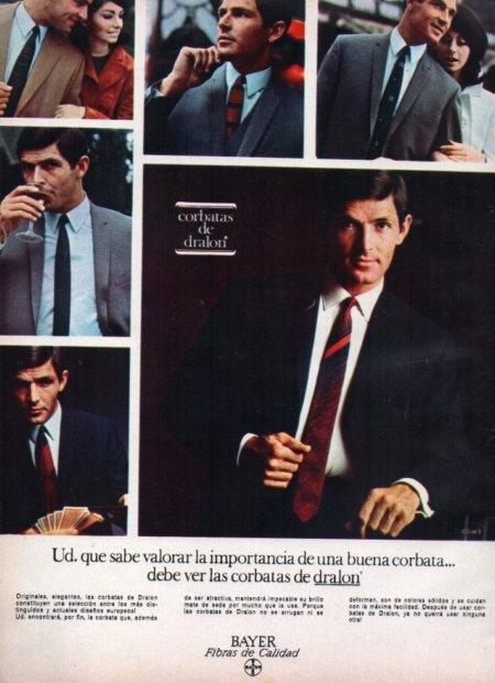 LAMINA V21619: Publicidad corbatas de dralon de Bayer