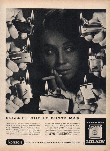 LAMINA V21607: Publicidad Ronson encendedores