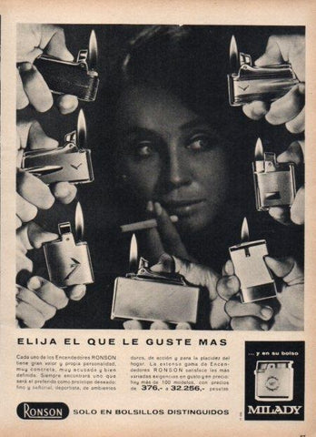 LAMINA V21607: Publicidad Ronson encendedores