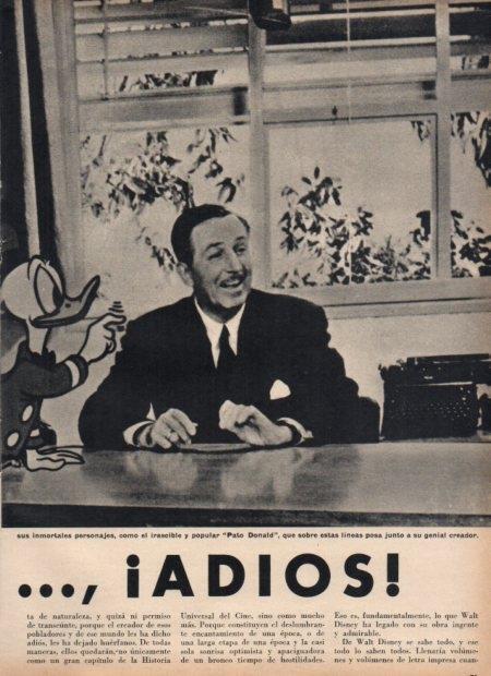 LAMINA V21609: Walt Disney y el Pato Donald